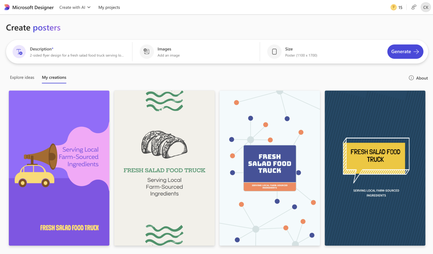 AI-Generated design work